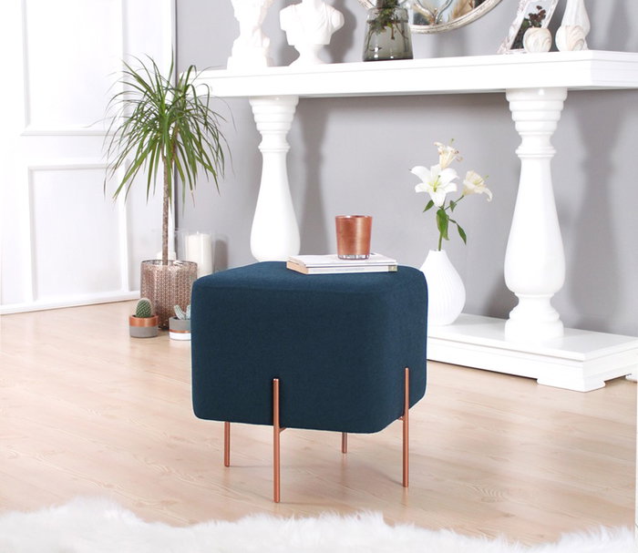 Atelier Del Sofa Puf Bohemio Copper 62 - Navy Blue